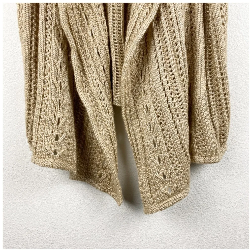 St.‎ John Chunky Knit Crochet Cardigan Size Small
